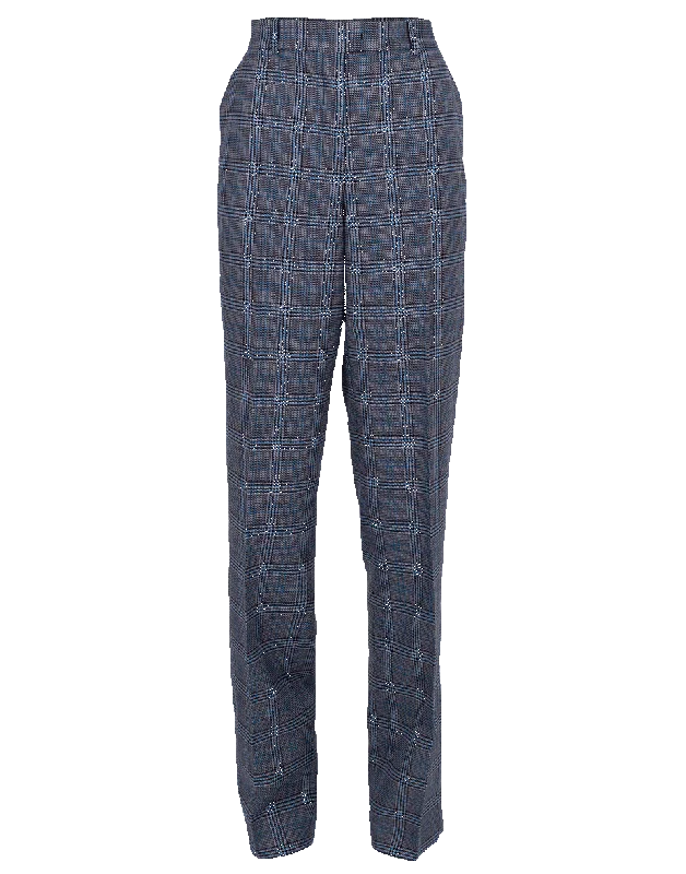 Weekend Deals That Excite Glen Plaid Wool Trouser