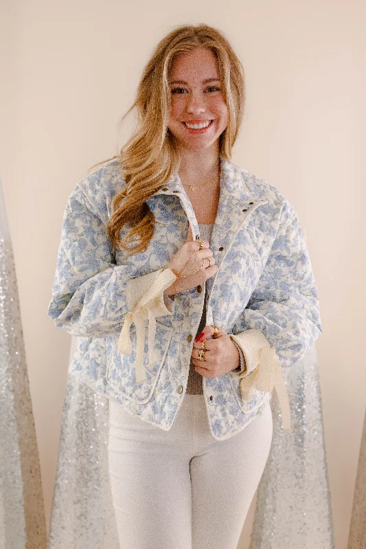 Weekend Discounts to Relish Began With You Jacket-Blue