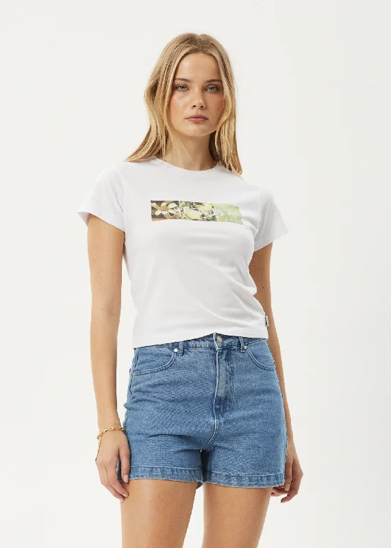 Savings Spectacular AFENDS Womens Citrus - Baby Tee - White