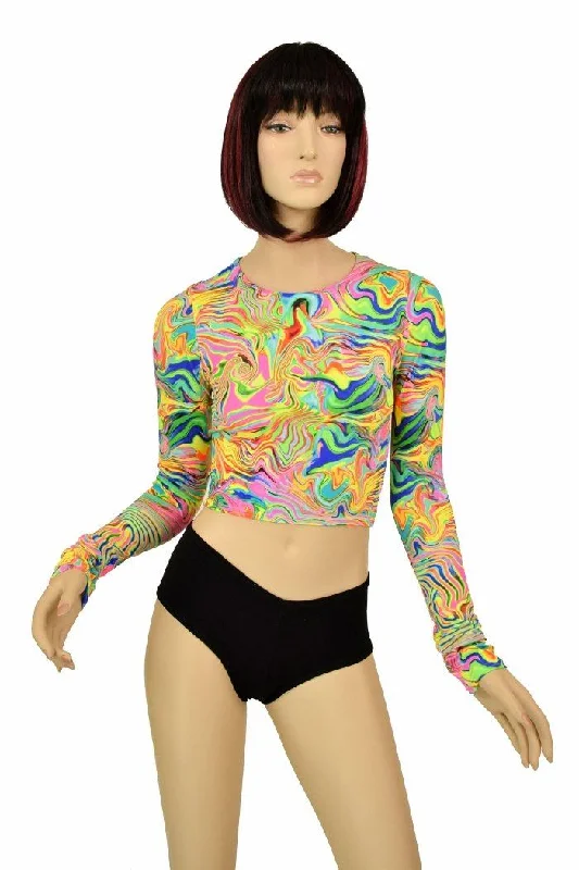 Limited Offer Neon Flux Crop Top