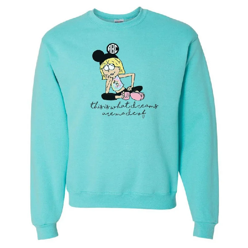 Massive Deal Monogrammed 'Lizzie McGuire Disney' Neon Crewneck Sweatshirt