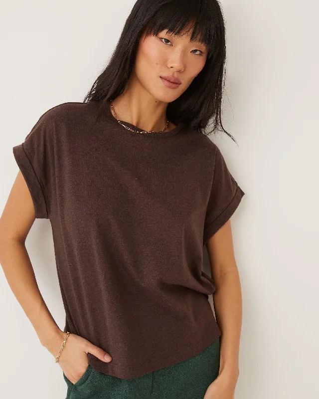 Super Bargain The Supersoft Hemp T-Shirt in Dark Brown
