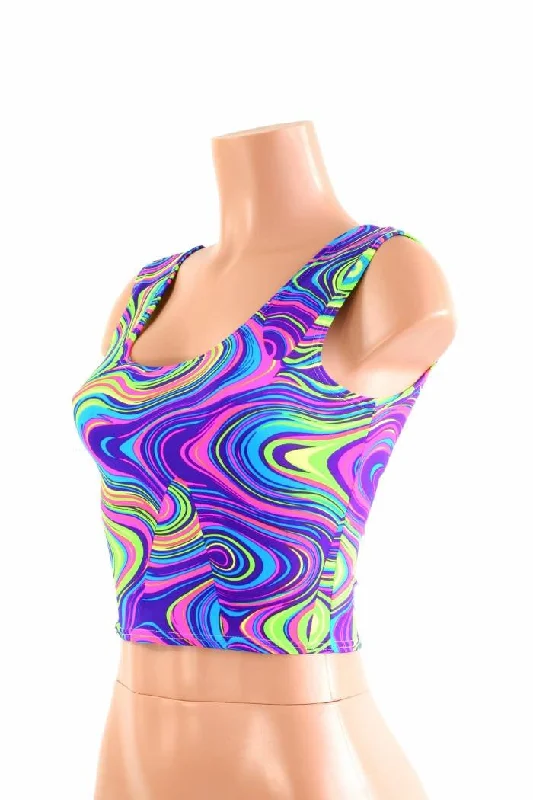 Weekend Bargains to Enjoy Neon Glow Worm Tank Crop