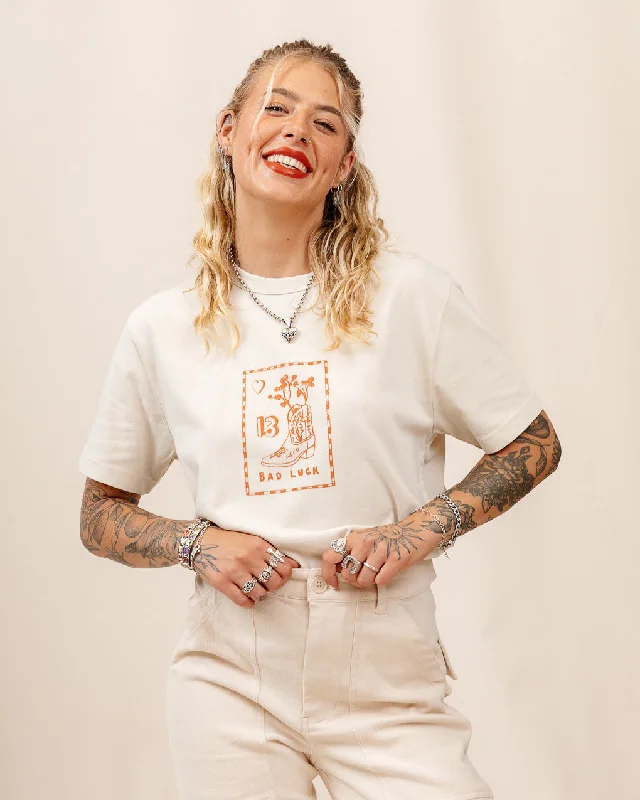 Year-End Sale Bad Luck T-Shirt - Bone